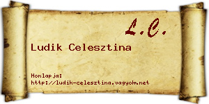 Ludik Celesztina névjegykártya